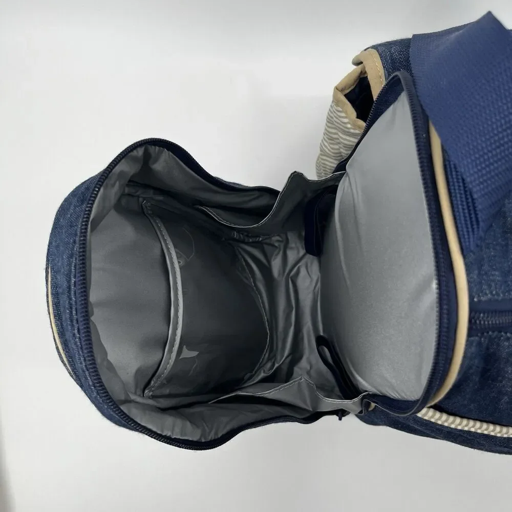 VTG OshKosh B'gosh Dark Denim Diaper Bag 90s Y2K Rare Collectors Duffel Tote